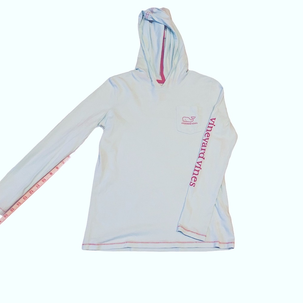Girls Vineyard Vines Whale Logo Hoodie Sz L/14